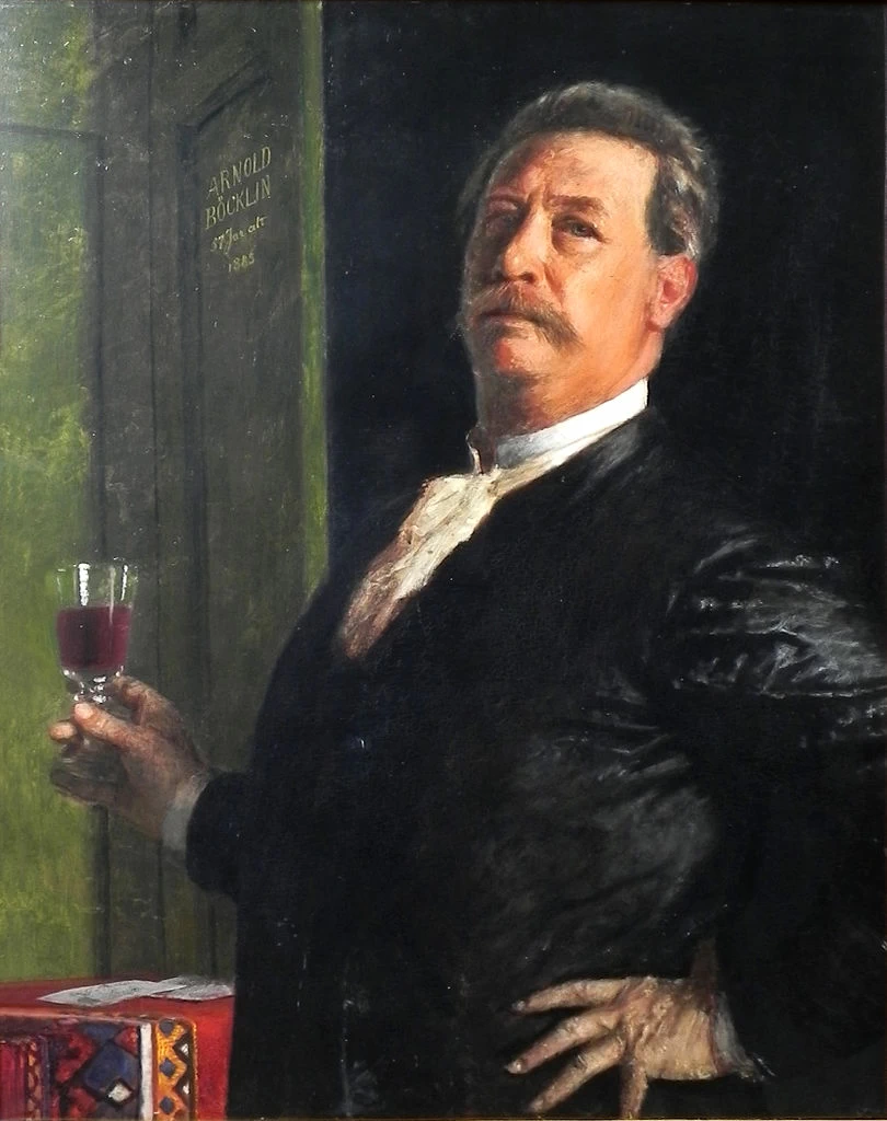 Autoritratto con bicchiere di vino - Alte Nationalgalerie, Berlino